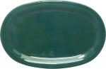 Platte 37 oval grün Sprenkel