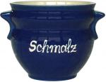 Schmalztopf glänzend blau - 2.Wahl