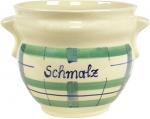 Schmalztopf karo grün-blau