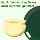 Schmalztopf 100 ml grün Sprenkel