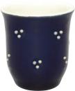 Schnapsbecher blau 3 Punkt