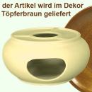 Stövchen groß braun