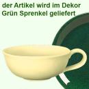 Teetasse Roxi groß grün Sprenkel