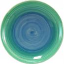 Teller 29 flach Aqua