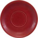 Untertasse Becher matt bordeaux