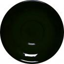 Untertasse 17 glänzend schwarz