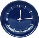 Wanduhr glänzend blau